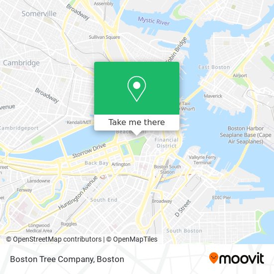 Boston Tree Company map