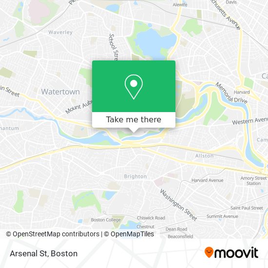 Arsenal St map