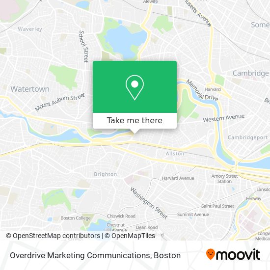 Mapa de Overdrive Marketing Communications