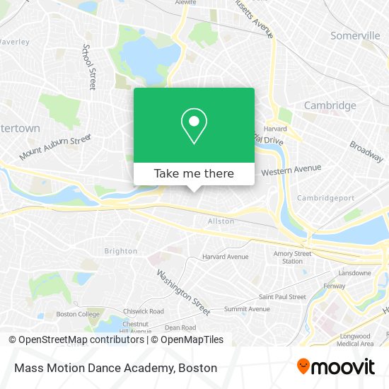 Mass Motion Dance Academy map