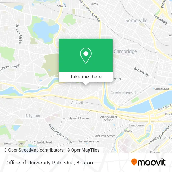 Office of University Publisher map