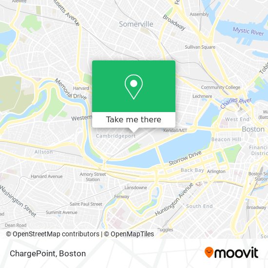 Mapa de ChargePoint