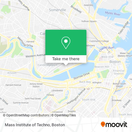 Mapa de Mass Institute of Techno