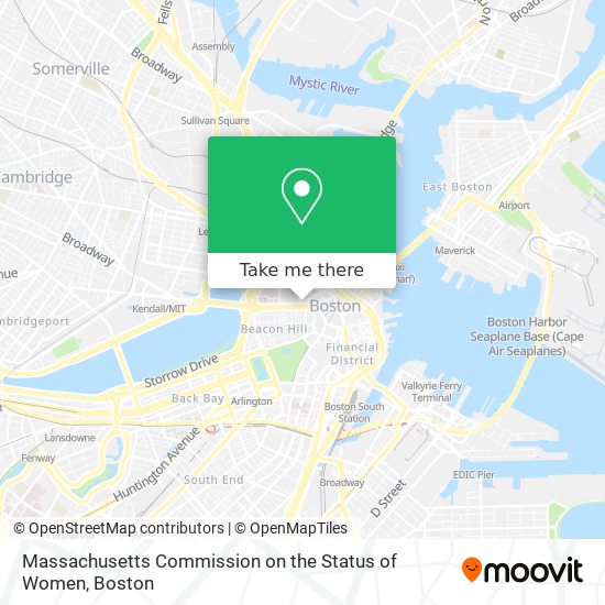 Massachusetts Commission on the Status of Women map
