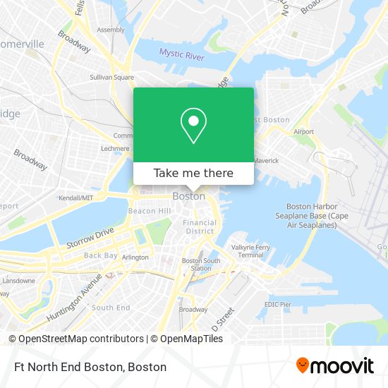Ft North End Boston map