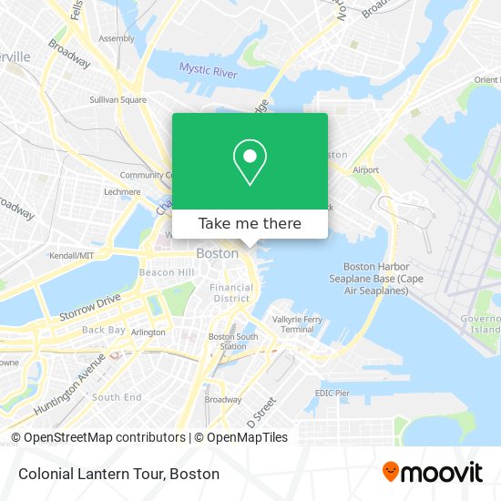 Colonial Lantern Tour map