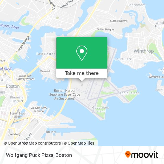 Mapa de Wolfgang Puck Pizza