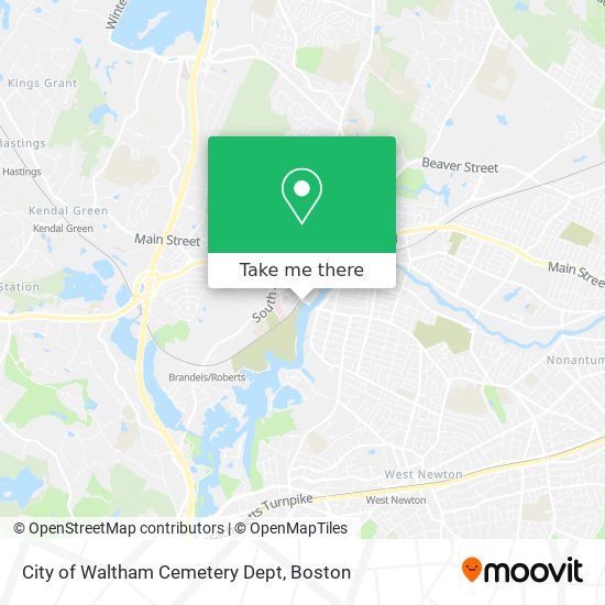 Mapa de City of Waltham Cemetery Dept