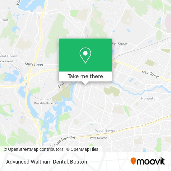 Mapa de Advanced Waltham Dental