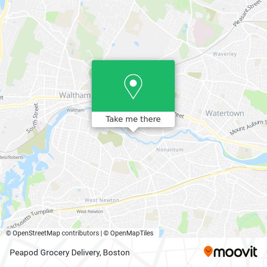 Mapa de Peapod Grocery Delivery