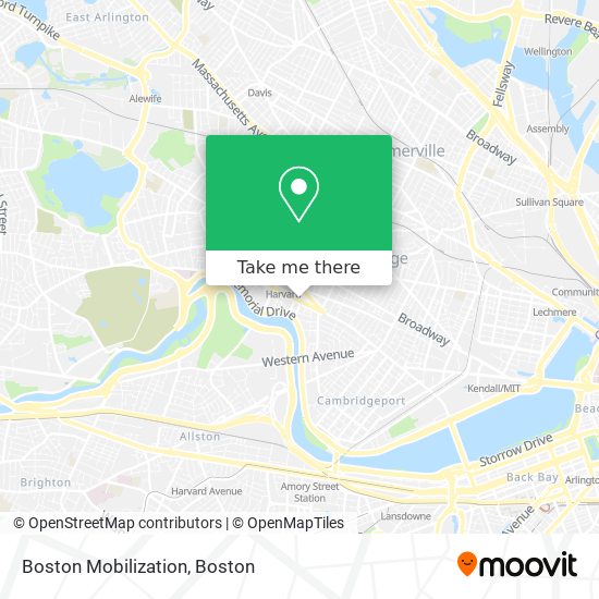 Mapa de Boston Mobilization