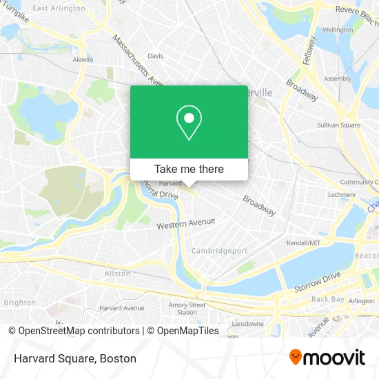 Harvard Square map