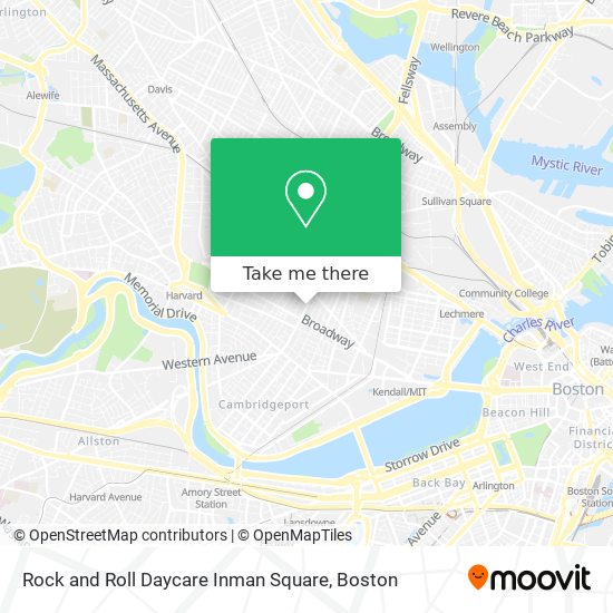 Mapa de Rock and Roll Daycare Inman Square