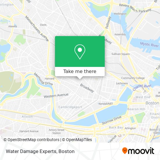 Water Damage Experts map