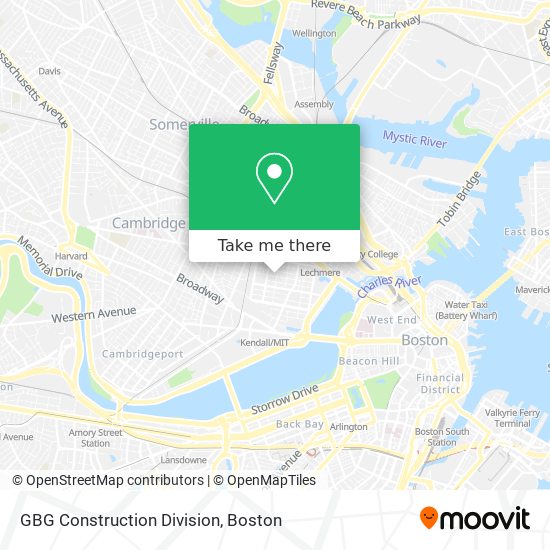 GBG Construction Division map