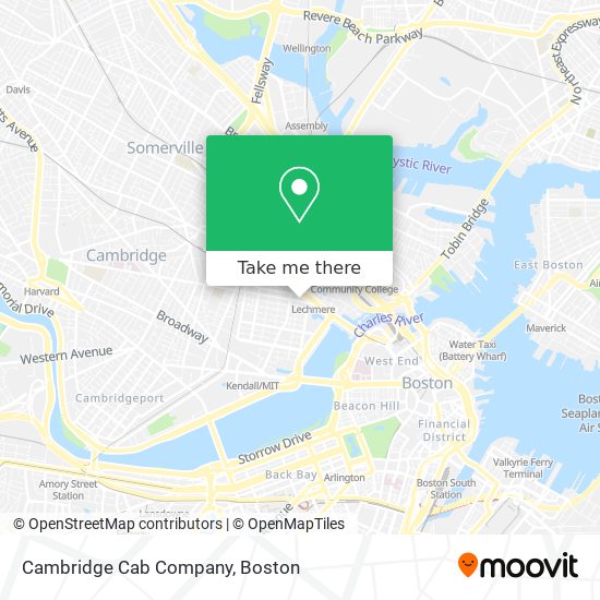 Cambridge Cab Company map