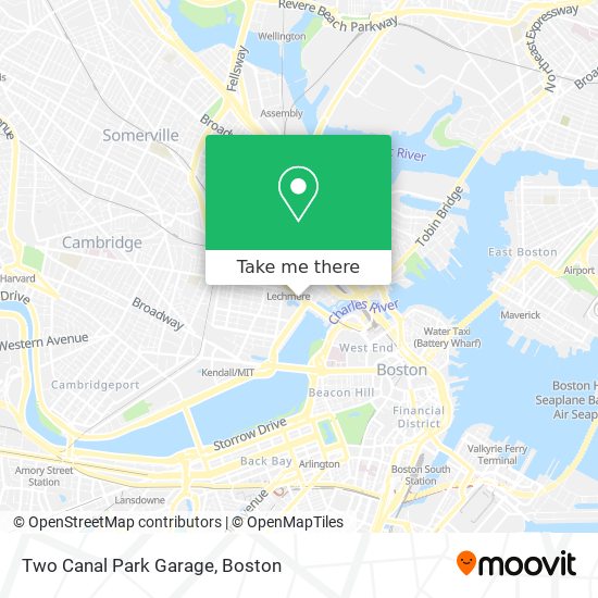 Two Canal Park Garage map