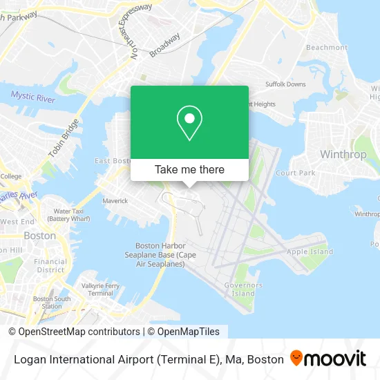 Logan International Airport (Terminal E), Ma map