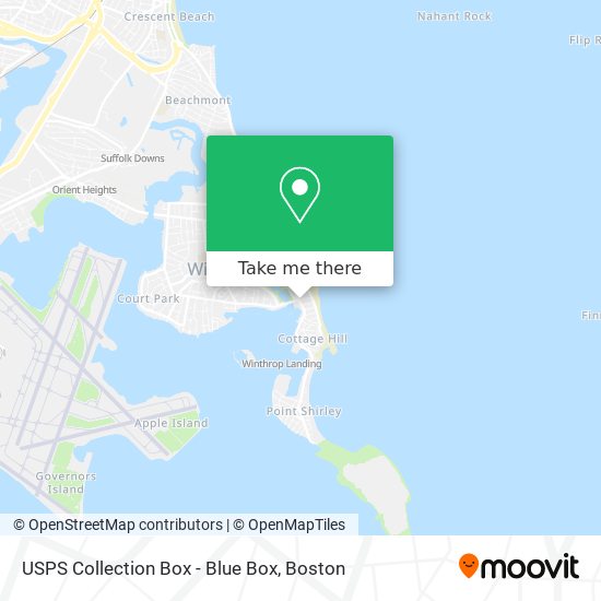 USPS Collection Box - Blue Box map