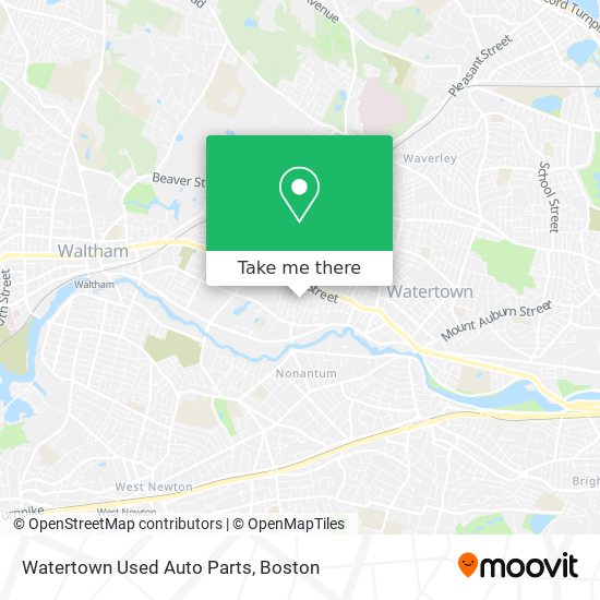 Mapa de Watertown Used Auto Parts