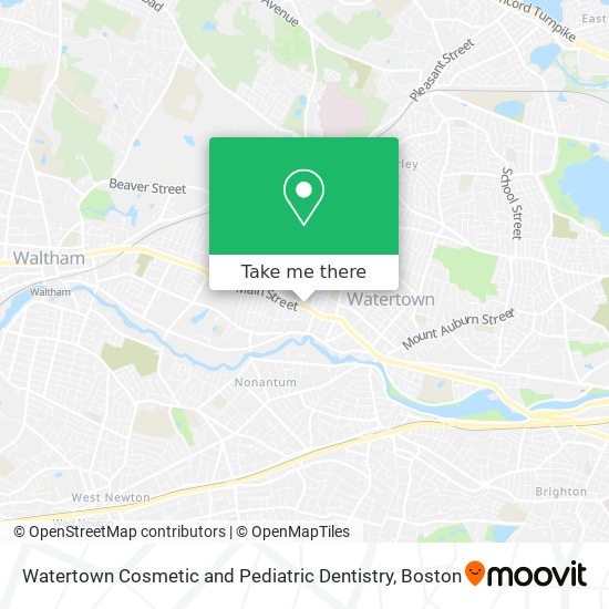 Watertown Cosmetic and Pediatric Dentistry map