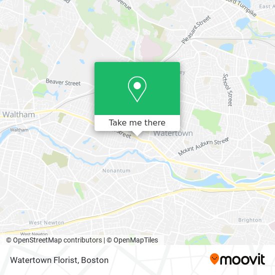 Watertown Florist map