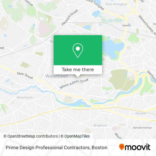 Prime Design Professional Contractors map