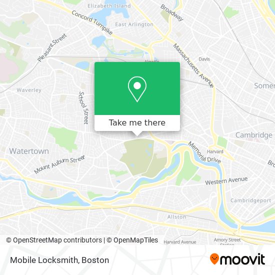 Mapa de Mobile Locksmith