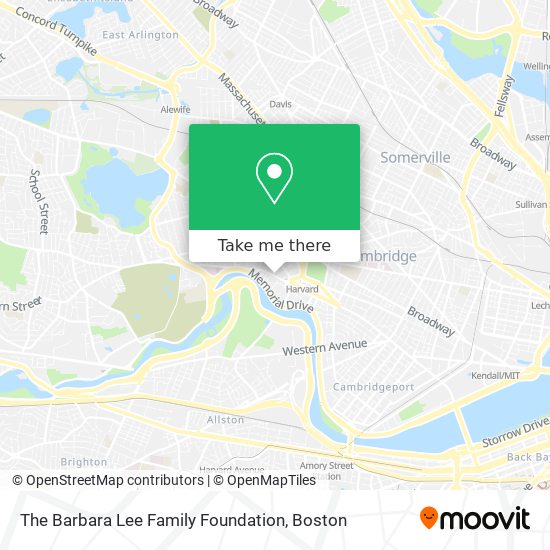 The Barbara Lee Family Foundation map