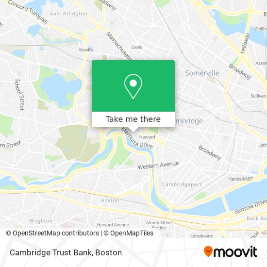 Mapa de Cambridge Trust Bank