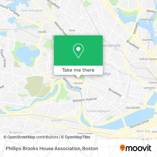 Mapa de Phillips Brooks House Association