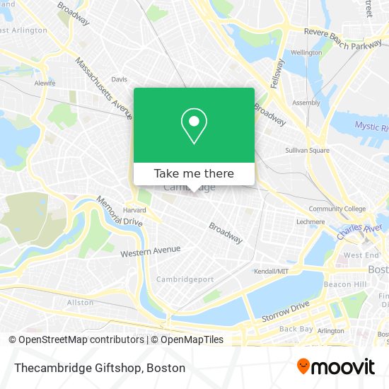 Mapa de Thecambridge Giftshop