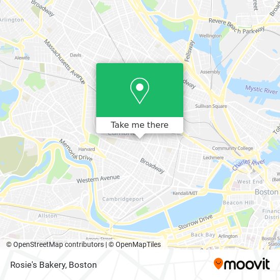 Rosie's Bakery map