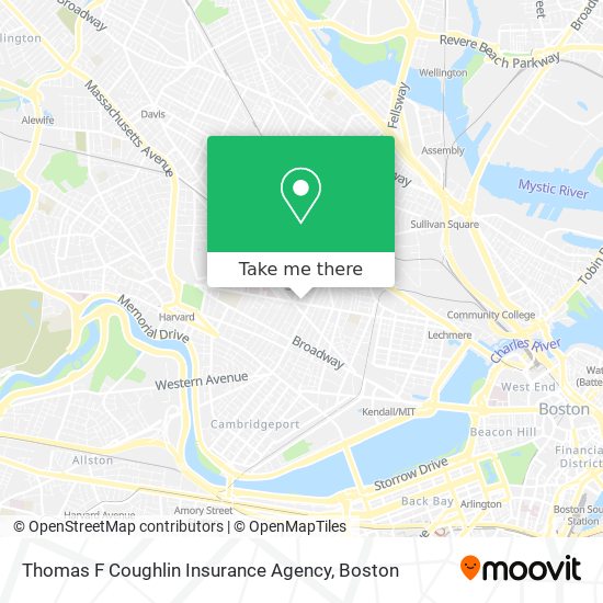 Thomas F Coughlin Insurance Agency map