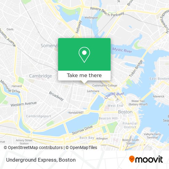 Mapa de Underground Express