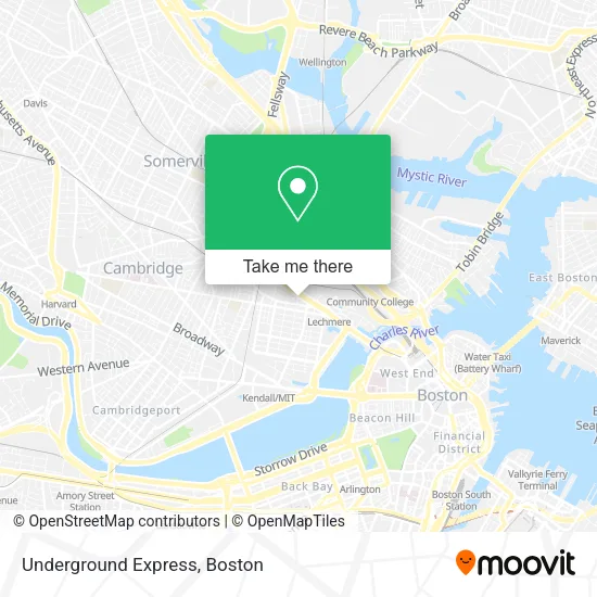 Underground Express map