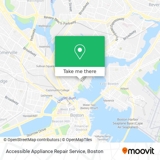 Accessible Appliance Repair Service map