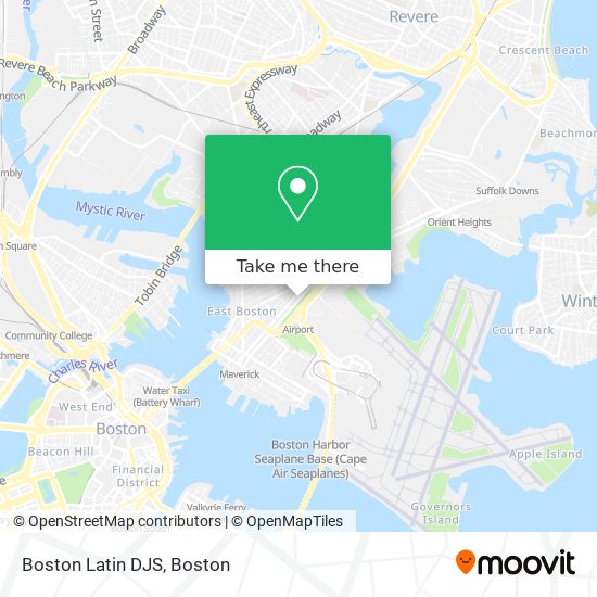 Mapa de Boston Latin DJS