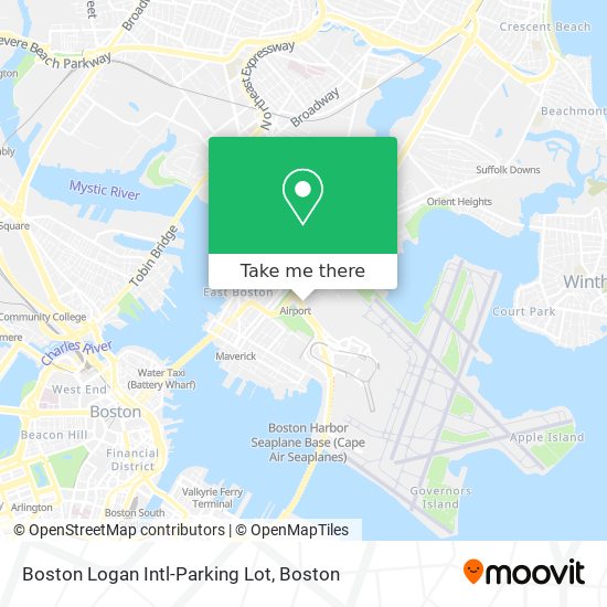 Boston Logan Intl-Parking Lot map