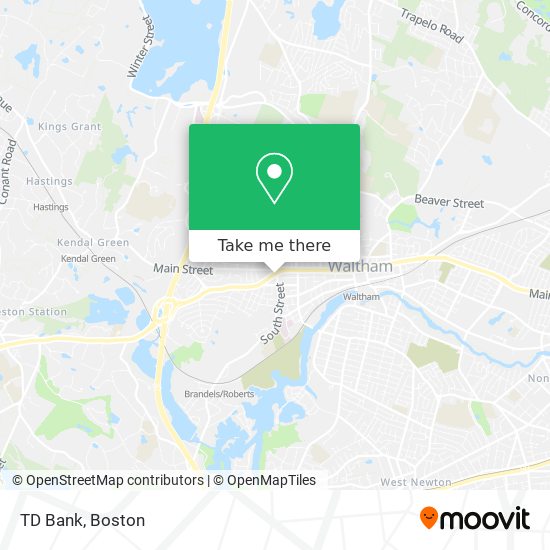 TD Bank map