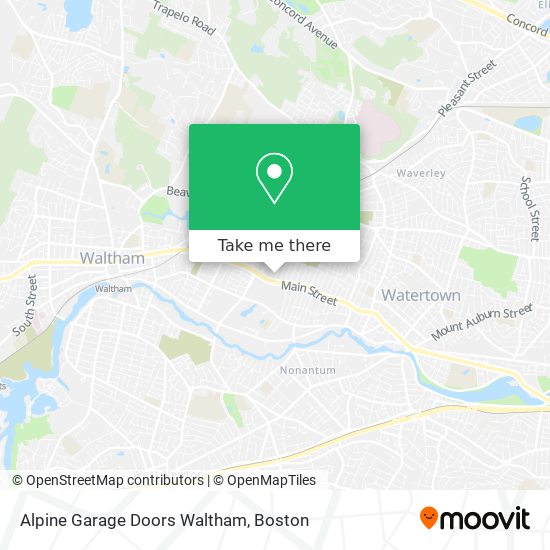 Mapa de Alpine Garage Doors Waltham