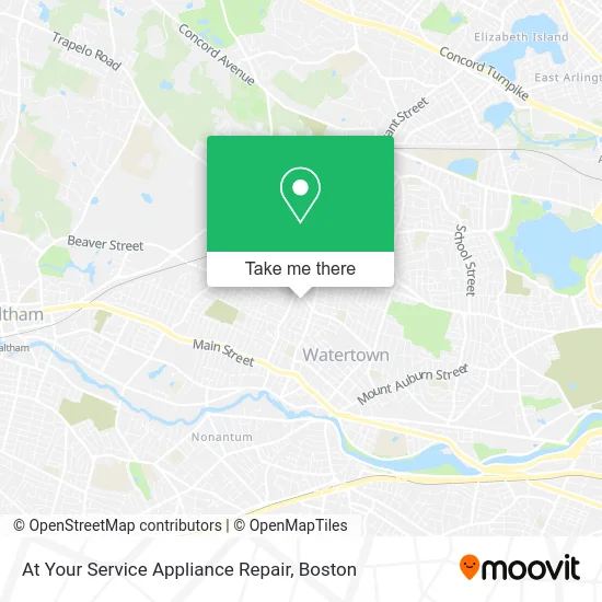 At Your Service Appliance Repair map