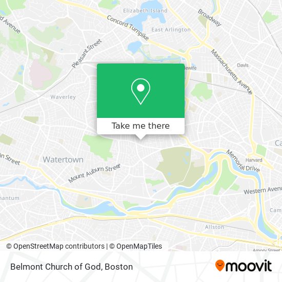 Mapa de Belmont Church of God