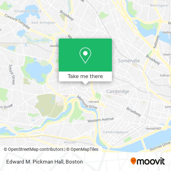 Edward M. Pickman Hall map