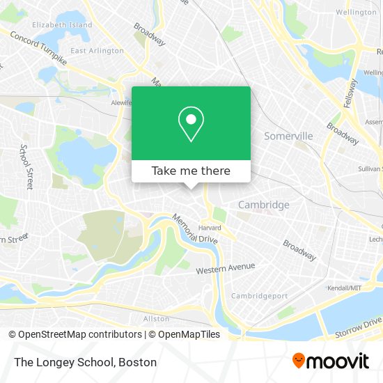 The Longey School map