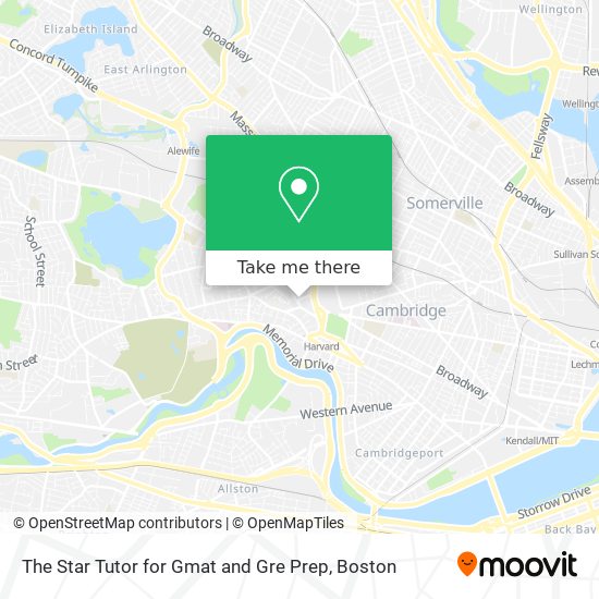 The Star Tutor for Gmat and Gre Prep map