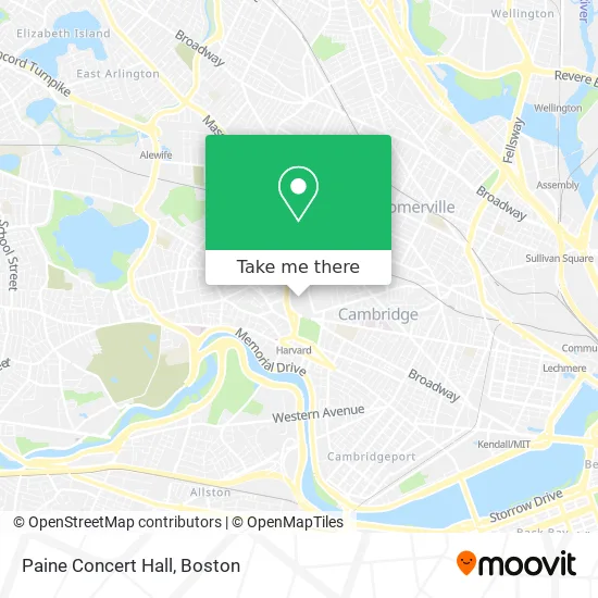 Paine Concert Hall map