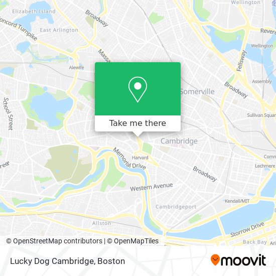 Mapa de Lucky Dog Cambridge