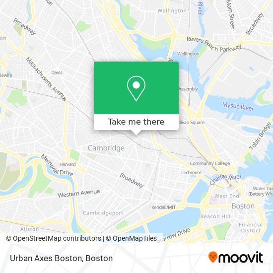 Mapa de Urban Axes Boston