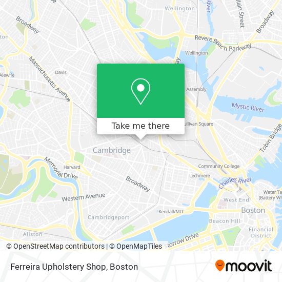 Mapa de Ferreira Upholstery Shop